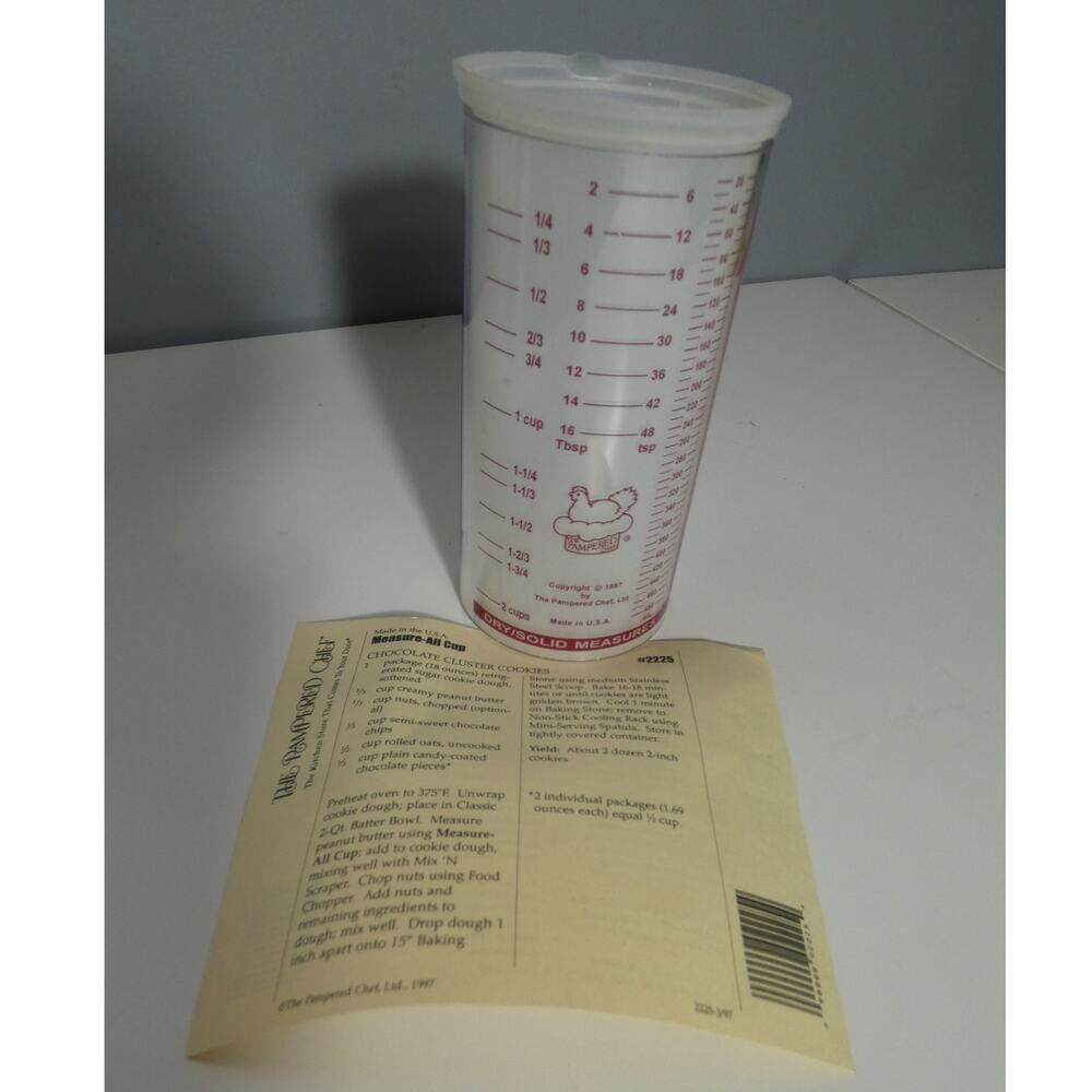 Vintage The Pampered Chef Measure All Cup Liquid/Dry 2 Cups Kitchen Baking